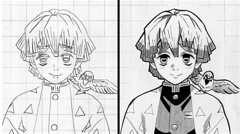 How To Draw Zenitsu Agatsuma From Demon Slayer [Kimetsu No Yaiba]