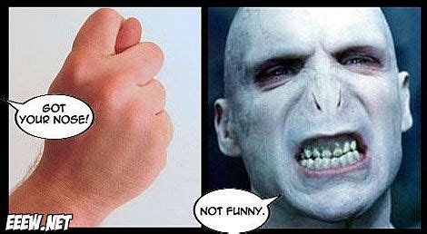 Got your nose, Voldemort! | Funny celebrity pics, Funny, Harry potter ...