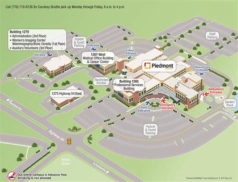 Piedmont Fayette Hospital Campus Map Online | Piedmont Healthcare