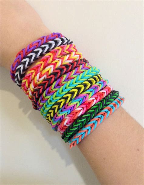 Fishtail Loom Bracelet, Loom Band Bracelets, Rubber Bracelets, Cute ...