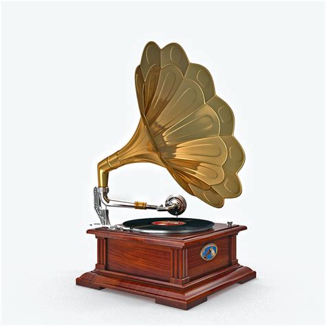 Classic phonograph | CGTrader