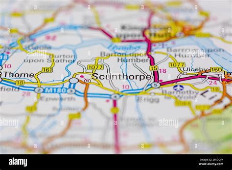 Scunthorpe and surrounding areas Shown on a Geography map or road map ...