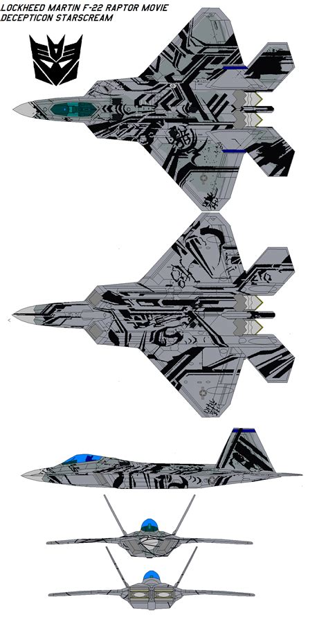 Lockheed Martin F-22 Raptor Movie Starscream by bagera3005 on DeviantArt