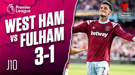 Highlights & Goals: West Ham vs. Fulham 3-1 | Premier League ...