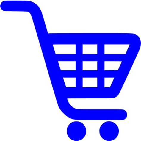 Blue shopping cart icon - Free blue cart icons