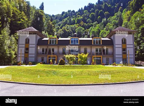 Thermal baths Saint Gervais, France, Haute Savoie Stock Photo - Alamy