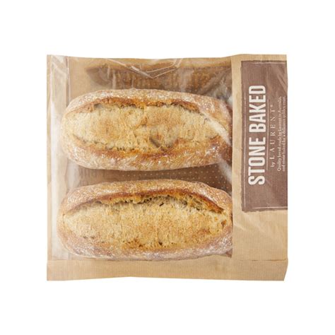 Buy Coles Bakery Stone Baked Light Rye Sub Roll 2 pack | Coles