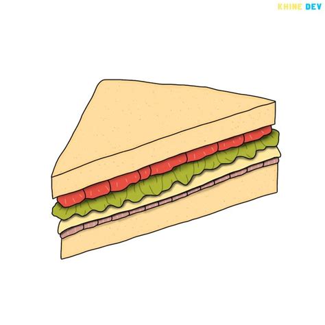 Sandwich 🥪 #KhineDev #art #artwork #ibispaintx #drawing #digitalart # ...