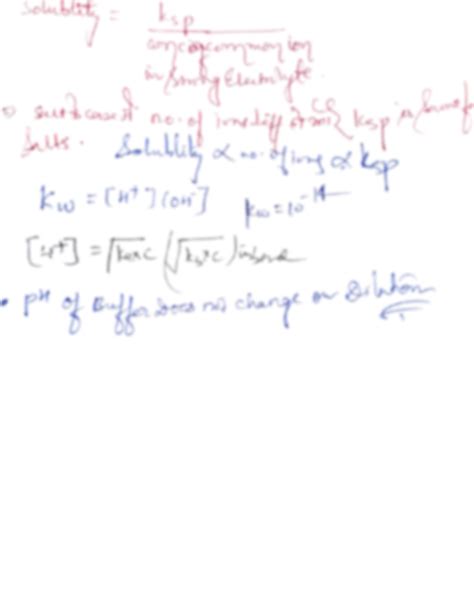 SOLUTION: Ionic equilibrium formula sheet - Studypool