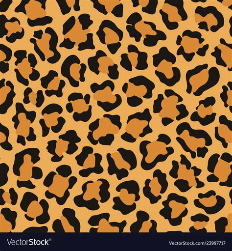 Leopard animal print seamless pattern Royalty Free Vector