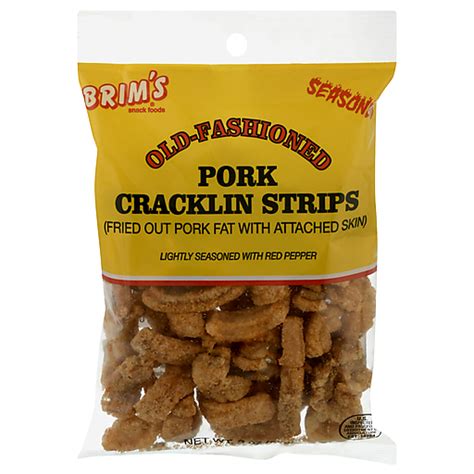 Brims Old Fashioned Pork Cracklin Strips | Cheese & Puffed Snacks | Hays