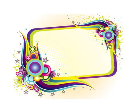 Colorful Frame Design PPT - PPT Backgrounds Templates