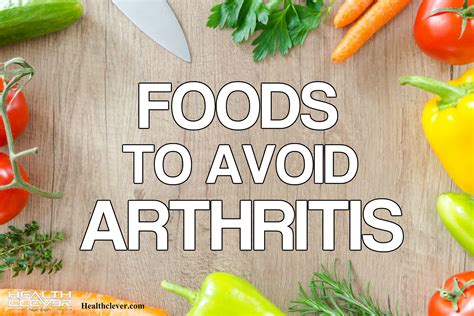 Foods to Avoid Arthritis - Small Changes Make a Big Difference