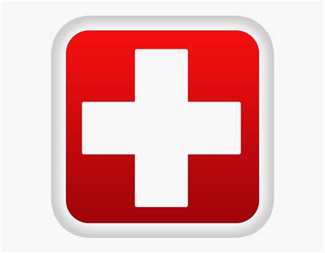 Plus Clipart Hospital - Red Cross Symbol Clipart, HD Png Download - kindpng