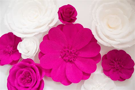 Crepe Paper Flowers Nursery Wall Flowers Paper Flower - Etsy