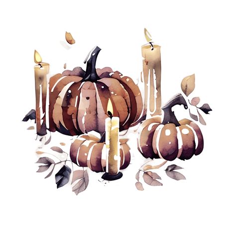 Halloween Watercolor Pumpkins · Creative Fabrica