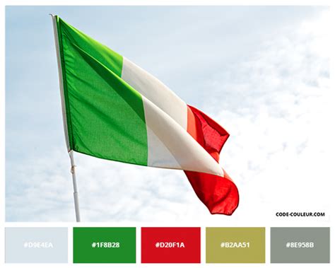 DRAPEAU ITALIE - Couleurs du drapeau italien