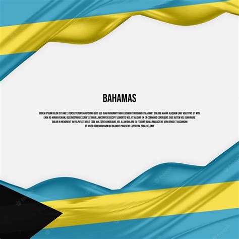 Premium Vector | Bahamas flag design waving bahamas flag made of satin ...