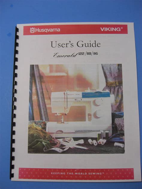 Husqvarna Viking Emerald 122/ 118/ 116 Sewing Machine Instruction Manual