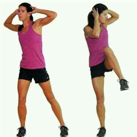 Standing Ab Crunches - Exercise How-to - Workout Trainer by Skimble