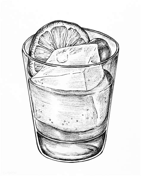 Hand drawn lemonade with ice | premium image by rawpixel.com #picture # ...