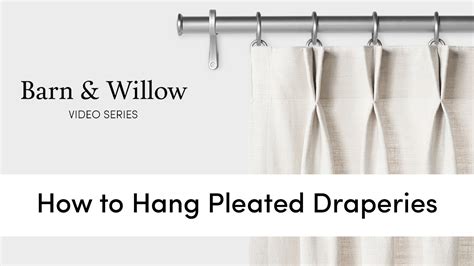 How To Hang Pleated Dries You