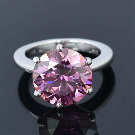 CERTIFIED LAB CREATED 3.20 ct Round Cut VVS1 Pink Diamond Solitaire ...