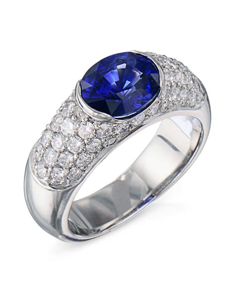 Oval Blue Sapphire Diamond Ring - Turgeon Raine