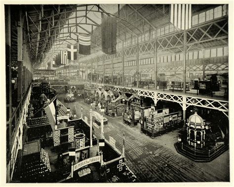 1893 Print Chicago World's Fair Agricultural Building ORIGINAL HISTORIC ...