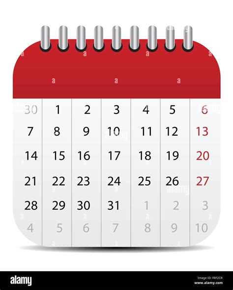 Calendar Icon Isolated on White Mobile Style Editable Stock Vector ...