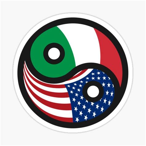 "USA & Italy - American Italian Flag" Sticker for Sale by shadysp4rk ...