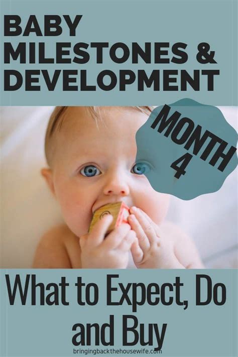 4 Month Old Milestones | Baby development, 4 month old baby, Baby ...