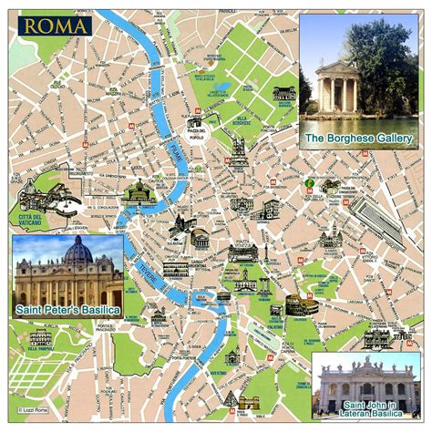 Maps of Rome | Detailed map of Rome in English | Maps of Rome (Italy ...