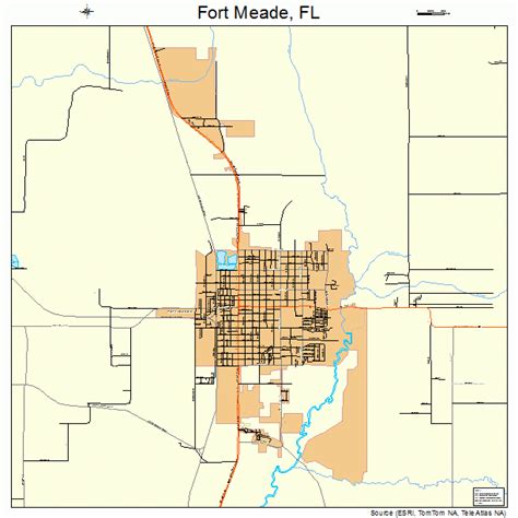 Fort Meade Florida Street Map 1224100