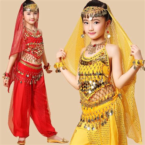 bollywood dance costumes for kids skirts top and pants indian girl ...