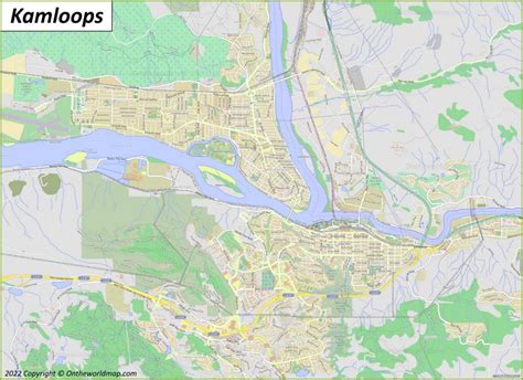 Kamloops Map | British Columbia, Canada | Detailed Maps of Kamloops