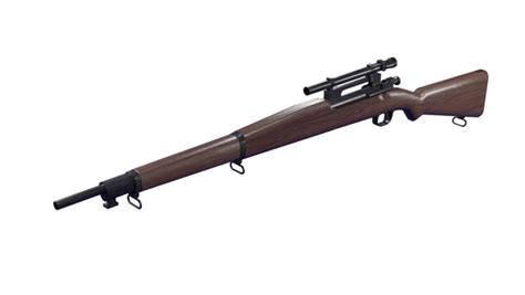 modelo 3d Rifle de francotirador Springfield M1903A4 - TurboSquid 1832880