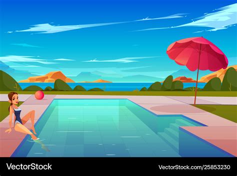 Swimming Pool Cartoon Images Free - Zwembad Stockafbeelding | Bodegawasuon