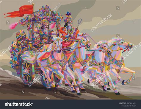 Epic War Mahabharat Wpap Style Stock Illustration 2170925673 | Shutterstock