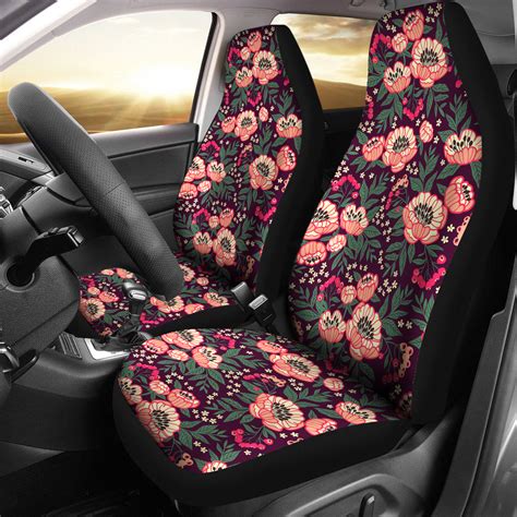 Cute Peony Car Seat Covers