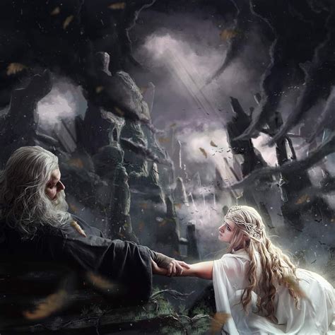 ArtStation - Gandalf and Galadriel