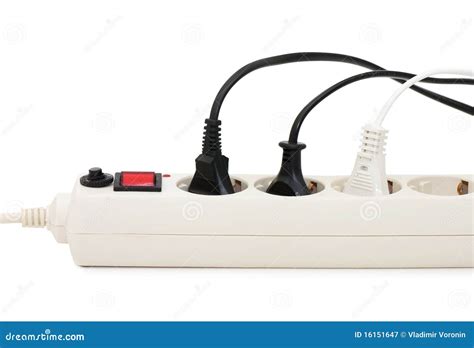 Extension cord with plugs stock image. Image of multiple - 16151647