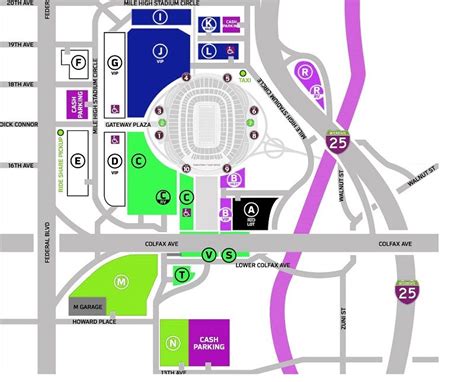 Empower Field At Mile High Parking Map - Printable Online