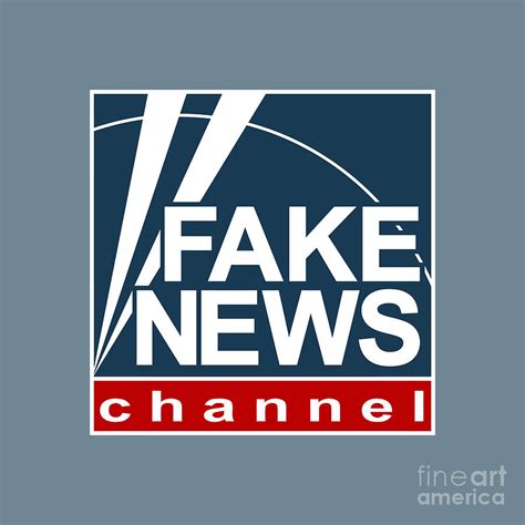 Fake News Channel Fox News Logo Digital Art by Cathy R Haworth - Fine ...