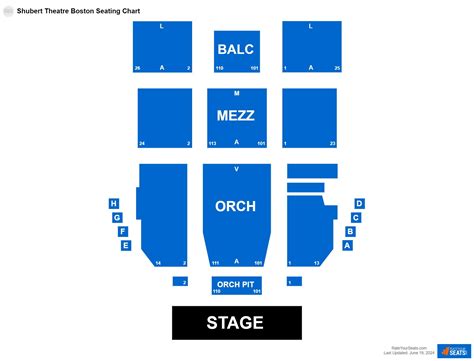 Shubert Theatre Boston Seating Chart - RateYourSeats.com