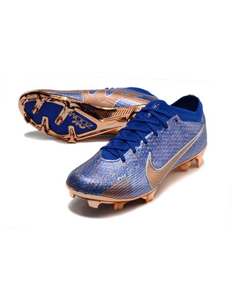 2023 Nike Zoom Mercurial Vapor 15 Elite FG Blue Gold Silver