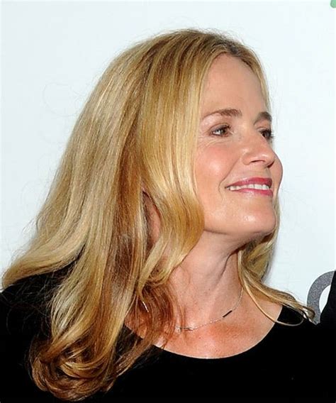 Elisabeth Shue Long Wavy Blonde and Brunette Two-Tone Hairstyle