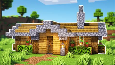 Minecraft Oak Starter House Tutorial 🏡 | How to build an Oak Starter ...