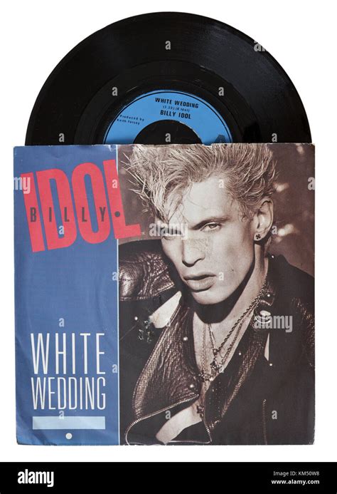 Billy Idol White Wedding seven inch single Stock Photo - Alamy