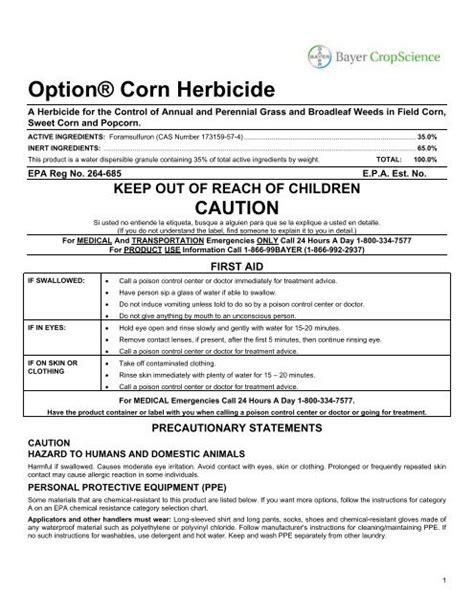 Depitox Herbicide Label